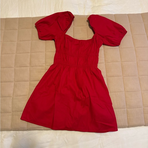 Reformation Woods Dress in Red - Picture 2 of 3
